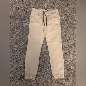 Size small men’s Aeropostale Khaki Jogger Pants
